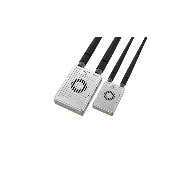 VM21 Video&Data&RC link supports three frequency bands and can transmit 10km Ground-to-Air with Mesh networking.