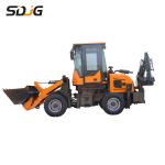 4 X 4 Flange Cylinder Towable Backhoe Loader Easy Operation