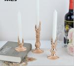 Corrosion Proof 19cm Height Rustic Metal Candle Holders