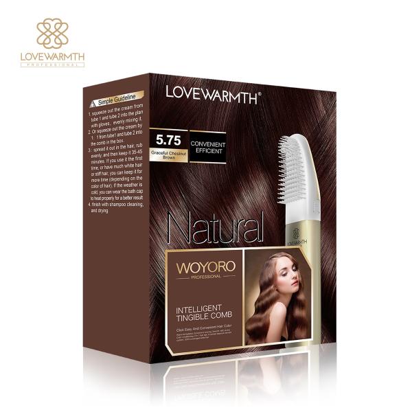 Long Lasting Hair Colouring Comb Mild Formula Plant Dyeing GMPC ISO