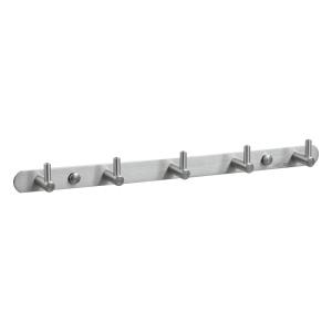 China 460mm Bathroom Robe Hooks SUS304 Matte Finish Waterproof Hook Strip factory