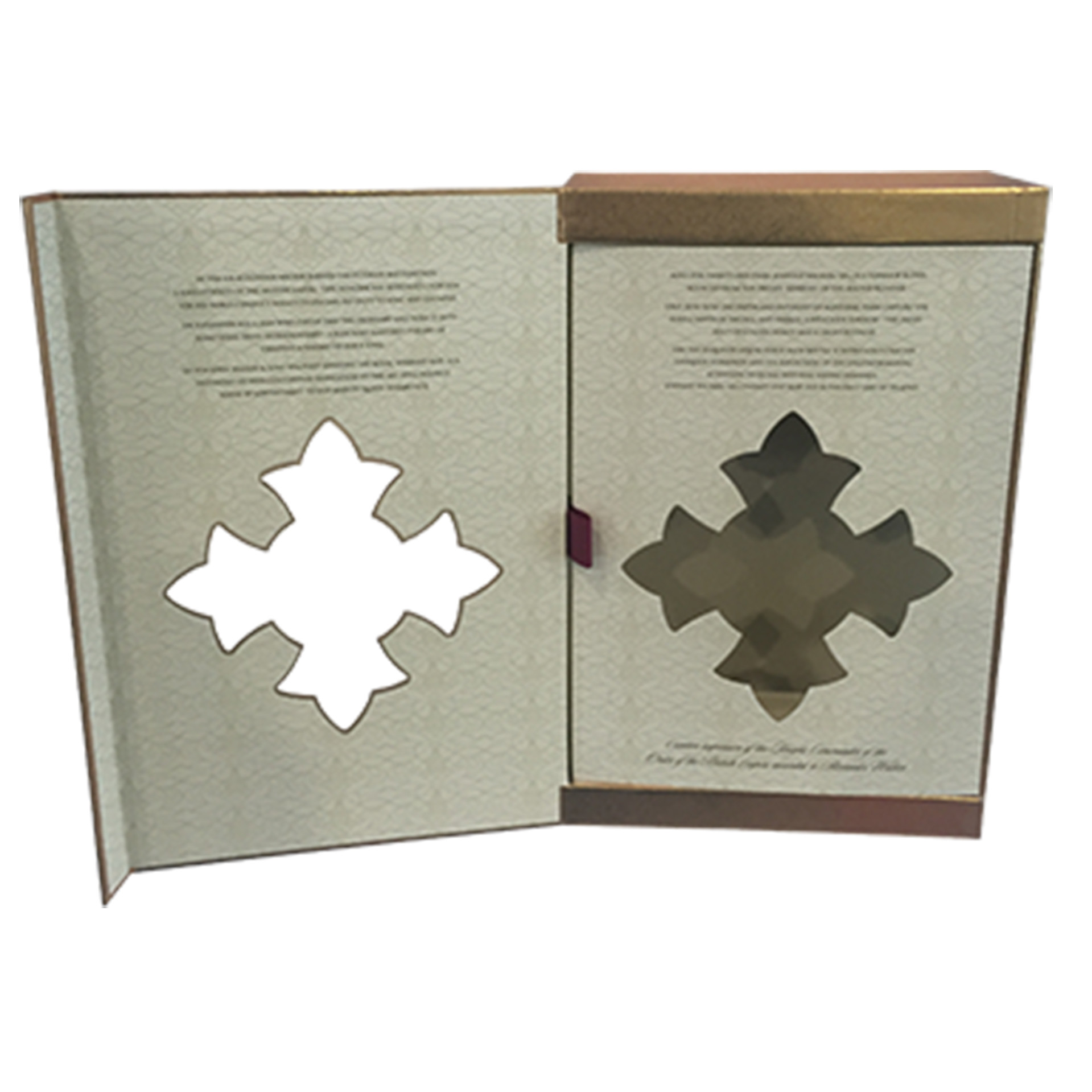 Irregular Shape Wine Packaging Box PU Leather Gift Box With Die Cuting Handle