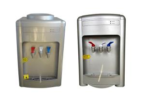 China Silver Color Drinking Water Cooler Dispenser , Compressor Cooling Water Dispenser factory