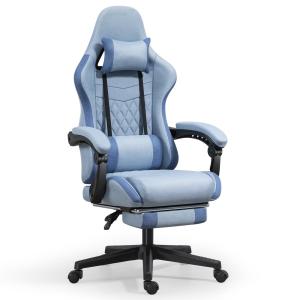China ALINUNU Iron Metal Type Swivel Chair Computer Gaming Chair with Footrest and Massage factory