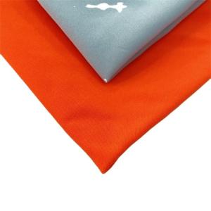 China factory produces knitted tricot polyester material fabric for sports mobile phone bags factory