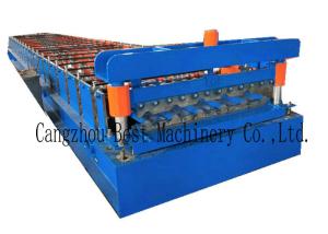China YX-1020 Color Roofing Sheet Roll Forming Machine GI PPGI Raw Material factory