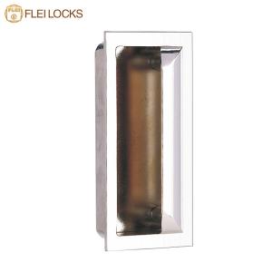China Electrical Cabinet Flush Door Pull Handles Yellowish Color With Zinc Alloy Enclosures factory