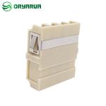 One Piece Molding Quad LC Fiber Optic Adapter Multimode Flangeless