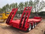Gooseneck Lowboy Low Bed Truck Trailer Used Flatbed Trailer 3 Axle 40T 50T