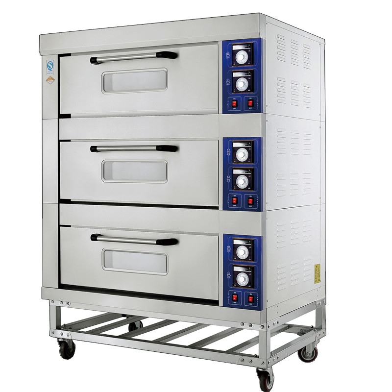Stainless Steel Electric Baking Ovens With Movable Rack / Independent Chambers and Adjustable Temperature