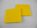 Heat resistance 180 ℃ Nylon Parts , Nylon sheet / Plate bar insulation Yellow