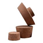 Yuelin Agglomerated Tapered Cork Lid With Holding Knob Glass Canister FDA