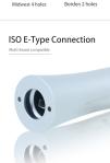 Straight Nose Dental Handpiece Unit 0.3-0.35Mpa With Air Motor