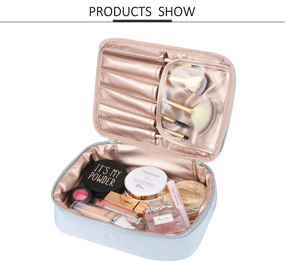 Girls Multifunction Cosmetic Organizer Bag With Inner Pouch