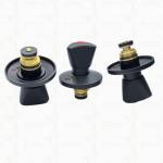 Triangle Handle Stop Valve Top Part Brass Cartridge Black Plated Valve Concealed