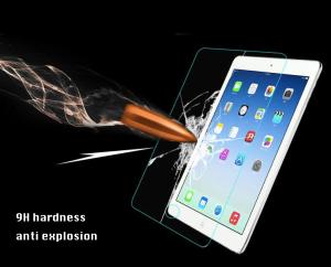 China iPad air/air 2 tempered glass screen protector 0.33 mm ultra-thin 9H hardness transparent factory