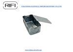 ISO Steel Metal Handy Box Silver Color With Raised Ground Screw