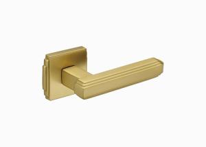 China Wear Resistant Brass Door Handles 137mm 72mm Modern French Door Handles factory
