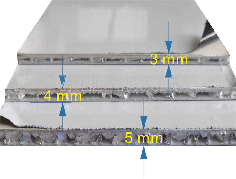 Super Thin AHP Aluminium Honeycomb Panels Fire - Proof Wall Cladding