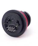 Waterproof Connector Cat. 5e RJ45 Jack for IP68, HULYN