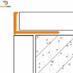 10mm Aluminium Straight Edge Trim , Silver L Shaped Metal Edging ODM