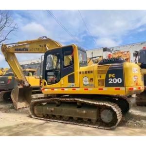 China 110KW Original Color Japan Kumatsu Crawler Excavator PC200 with Original Parts factory