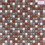 300x300mm glass mosaic wall tiles,bathroom glass tiles,red color