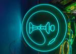 Garden Neon sign Blue color billboard lighting pattern Interior Decorating