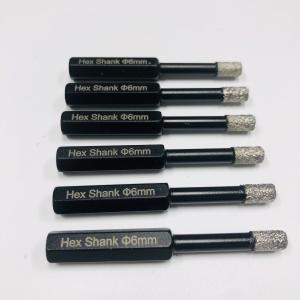 China Tile Hole Saw 6mm Hex Shank Diamond Core Drill Bits For Porcelain factory
