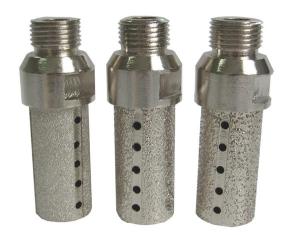 China Vacuum Brazed Diamond CNC Tooling Finger Bits Marble And Soft Stone Use factory
