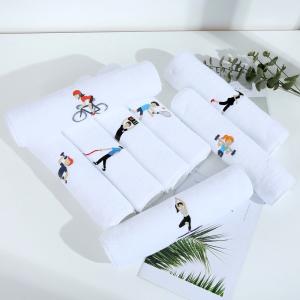 China All-Age Group Hypoallergenic Pure Cotton Sports Towels for Fitness Running 35 * 110cm factory