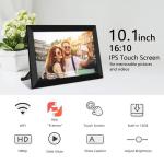 Acrylic 250cd/M2 Smart Picture Frame , Durable Digital Photo Frame For