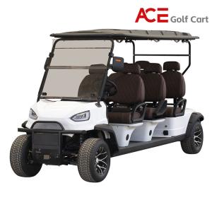 China 6 Person LED Motorized Golf Trolley With Maximum 40km/H Speed And USB Charging factory
