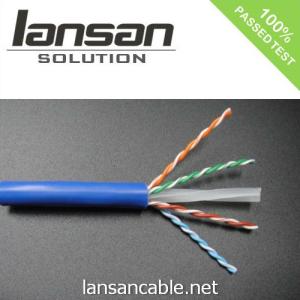 China HDPE F / FTP 0.565mm Copper Cat6A Shielded Cable PVC Jacket factory