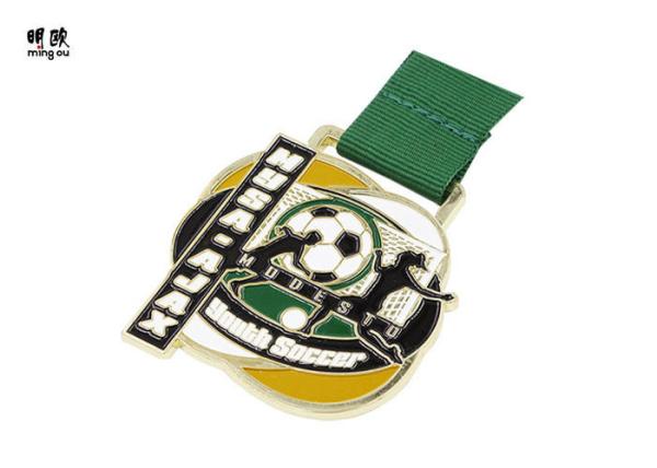 Personalized Football Medals For Kids , Youth Soccer Logo Custom Sports Medals