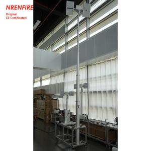 6m pneumatic telescopic mast light tower for fire truck-pan tilt unit-remote