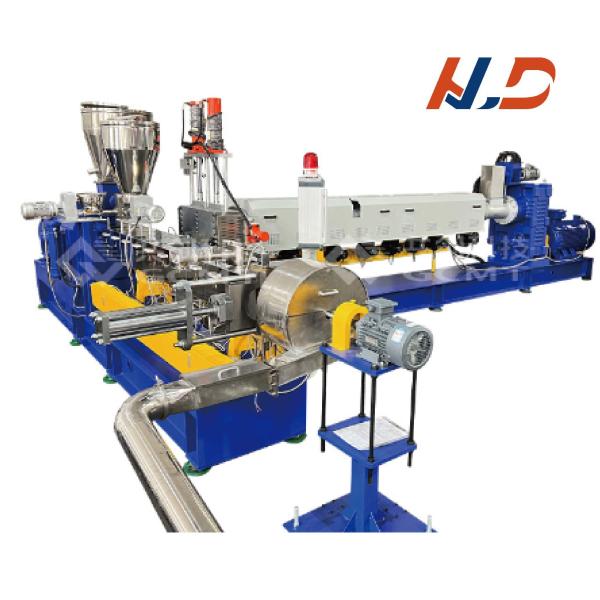 Double Stage PVC Plastic Granule Extruder Line , Pvc Granulating Extruder