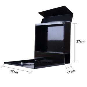 China Outdoor Wall Mounted Post Box Waterproof Residential Galvanized Metal Mailbox factory
