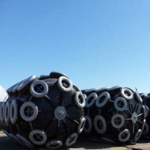 Polyurethane EVA Foam Filled Fender With Chain Tyre Net