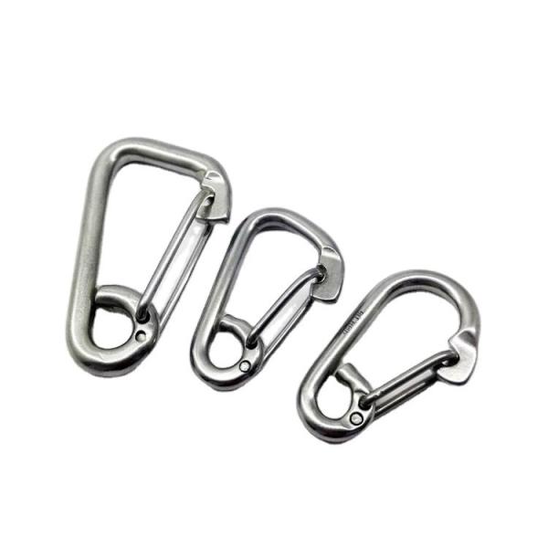 9mm-29mm 304/316 Stainless Steel Flat Safety Buckle Spring Lifting Hook Quick