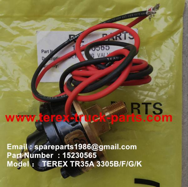 15230565 DE-WET VALVE OF TEREX NHL UNIT RIG CUMMINS ALLISON TR35A 3303 3305 3307