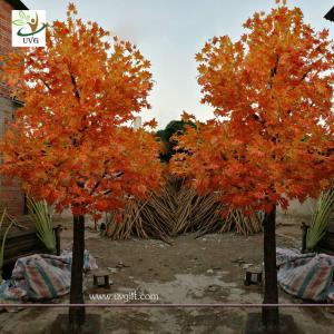 China UVG garden ornament autumn fake dwarf maple tree for interior decoration 12ft high GRE071 factory