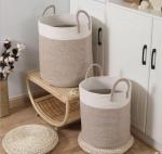 Decorative Custom Woven Cotton Rope Laundry Toys Candy Storage Fabric Container