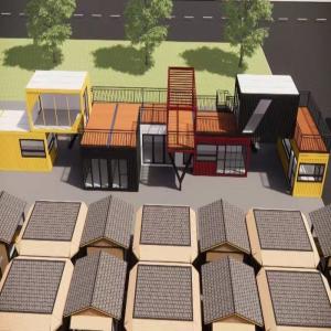 China Office Building Modern Modular Wooden Luxury 2 Bedrooms Prefabricated Container House factory