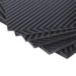 Anti Aging Flexibility 3K Carbon Fiber Board 200x300mm 1mm To 5mm Thickness