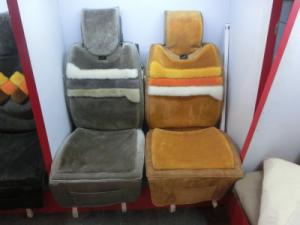China OEM Black Sheepskin Car Cushion Seat Covers Pad In Bulk factory