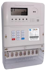 China Ultrasonic Welded 3 Phase Electric Meter , 3 Element 4 Quadrant STS Prepayment Meter factory