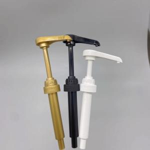 China 28 400 5ml Plastic Dispenser Pump Milk Honey Fruit Juice Pump Black White Golden factory