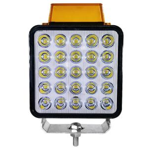China White / Blue LED Square Work Light 75W LED Spotlights For Tractors factory