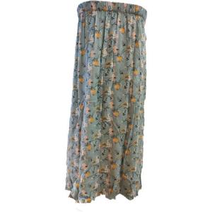 China OEM ODM Elastic Waistline Viscose Flower Printed Skirt factory